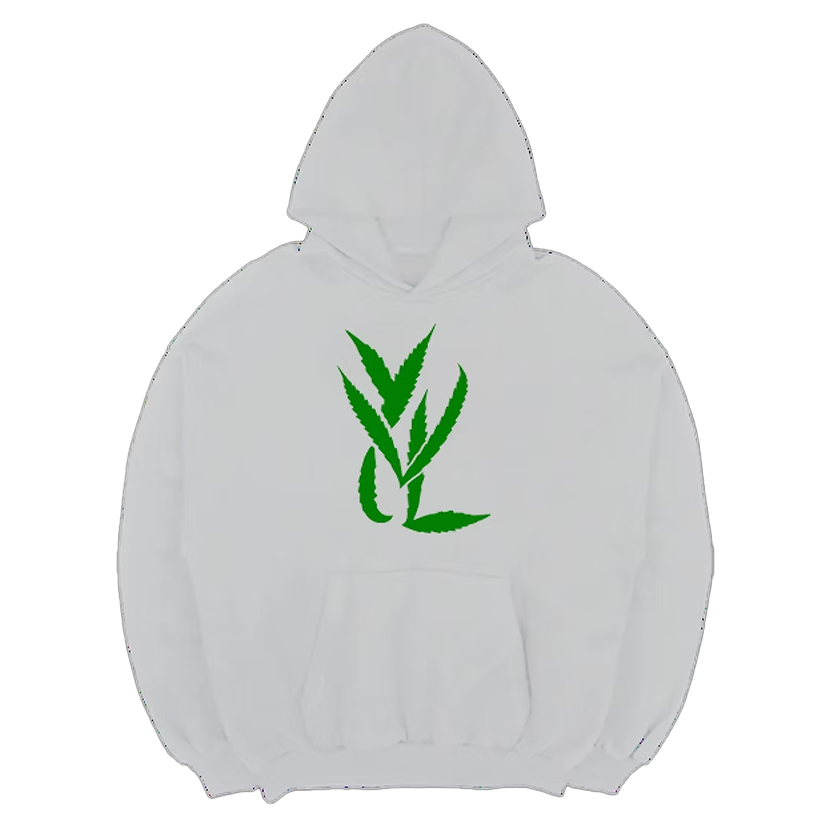 GREEN ON WHITE HOODIE